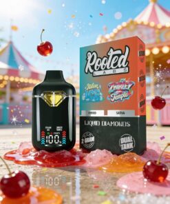 Rooted Labs Italian Ice x Zhirley Temple Dual Tank 2G Disposable Vape – Liquid Diamonds