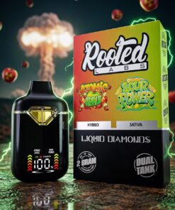 Rooted Labs Atomic Apple x Sour Power Dual Tank 2G Disposable Vape – Liquid Diamonds