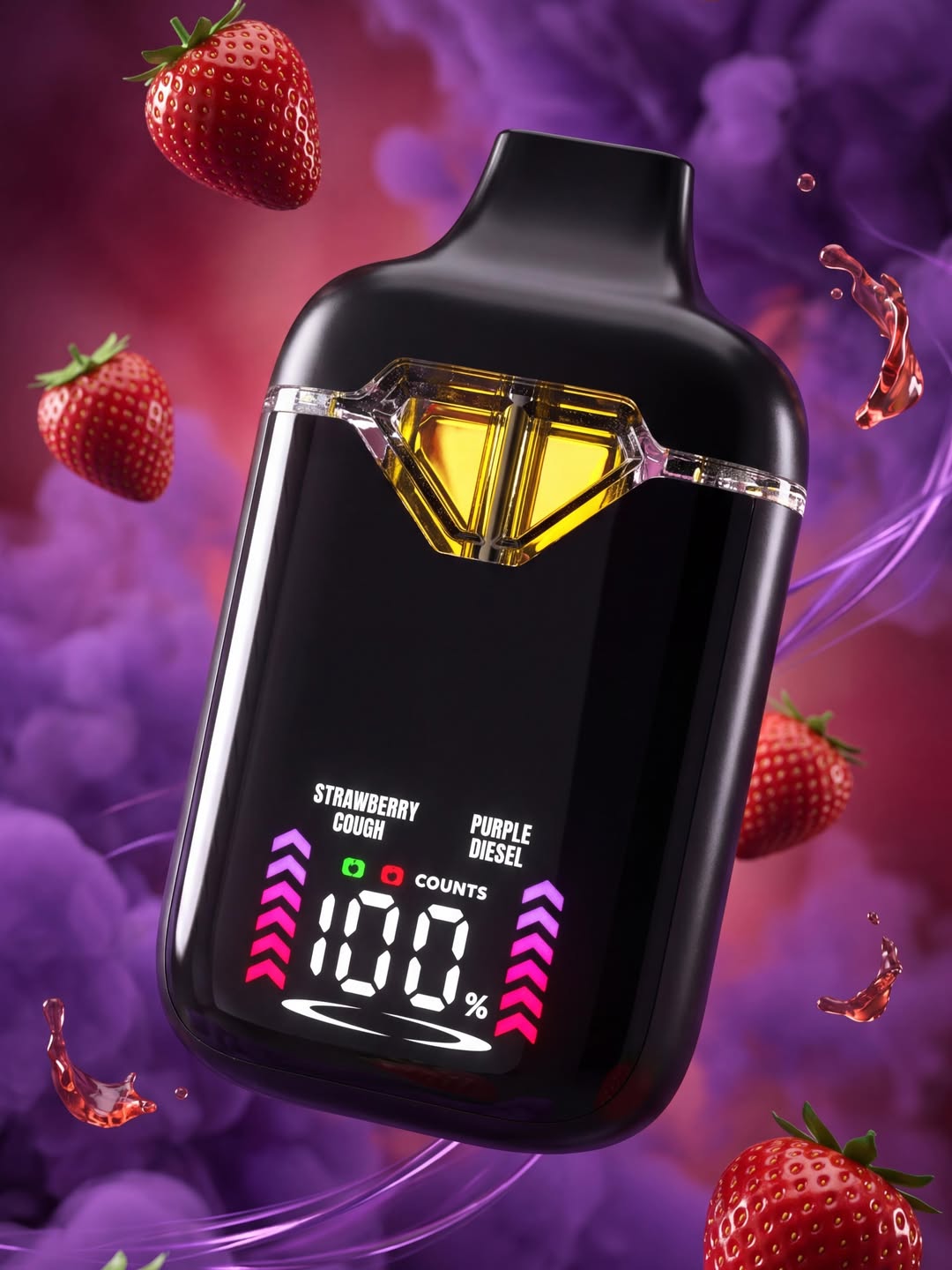 Rooted Labs Strawberry Cough x Purple Diesel Dual Tank 2G Disposable Vape – Liquid Diamonds Rooted Labs Strawberry Cough x Purple Diesel Dual Tank 2G Disposable Vape – Liquid Diamonds