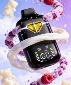 Premium Dual‑Tank Vape Pod Kit – White Gummy & Sour Razz | Rooted Labs Hybrid Flavor